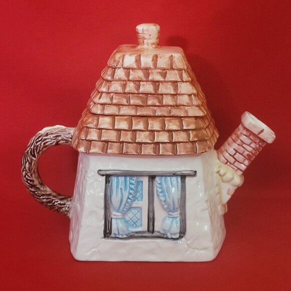 Vintage Heritage Mint Tiled Cottage Decorative Tea Pot 1991 - Picture 4 of 12